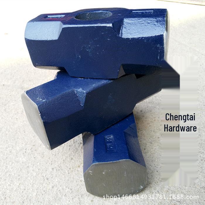Forged 45# Steel Octagonal Sledgehammer Head, Large Iron Hammer (6 lb-24 lb). 10 Units, 2.1kg Each