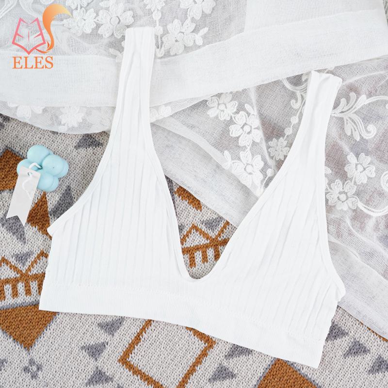 

Женский бюстгальтер с глубоким v-образным вырезом, хлопковый бюстгальтер без косточек, сексуальный топ на бретелях с широким ремешком и открытой спиной, женское нижнее белье M-XL XL белый