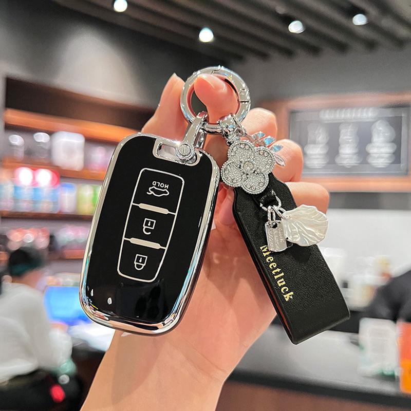 Compatible Key Cover for Beijing Hyundai Sonata 8, Old ix35/Langdong Models