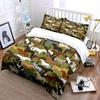 Colorful Horse Pattern Set Suitable For Equestrian-Themed Designs. Exquisite Three-Piece Bedding Set Gift For Kids Adults