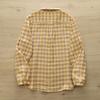 Women Plaid Shirts Cotton Yarn Long Sleeve Blouses Casual Loose Lady Tops Female Clothes