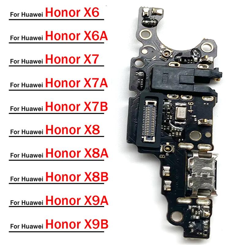 USB Charging Port Dock Charger Plug Connector Board Flex Cable For Huawei Honor X6 X6A X7 X7A X7B X8 X8A X8B X9A X9B 4G 5G
