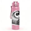 1PC Cute Seal Portrait 750ml Color Plastic Sports Water Bottle Leakproof Flip Straw Lid Suitable for Sports Office Home Use