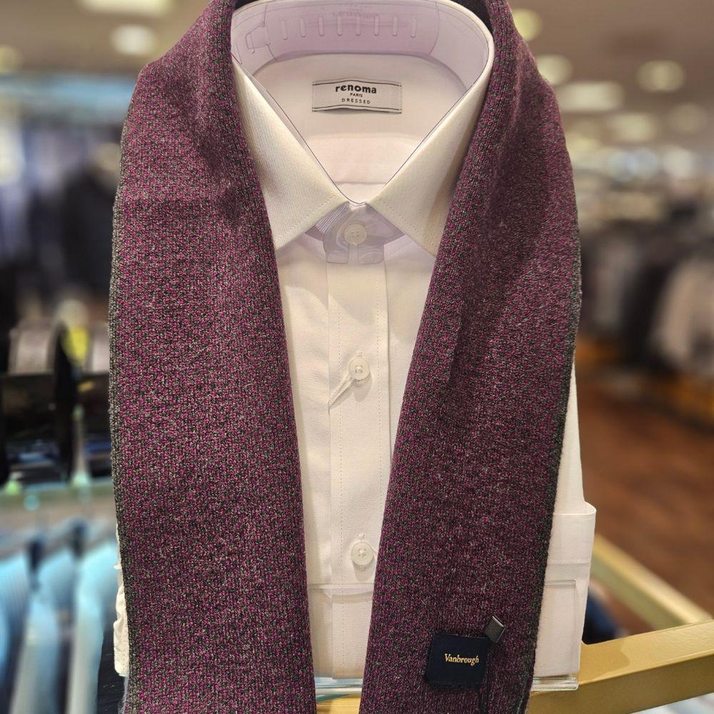 Renoma High-Quality 100% Cashmere Petite Muffler BMFTM1106-GY