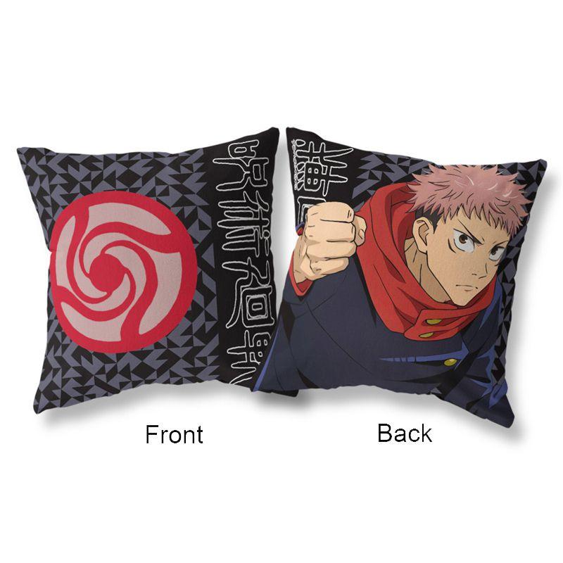 Vibrant 45x45cm Jujutsu Kaisen Cushion Cover With Double Sided Japanese Anime Design For Home Decor