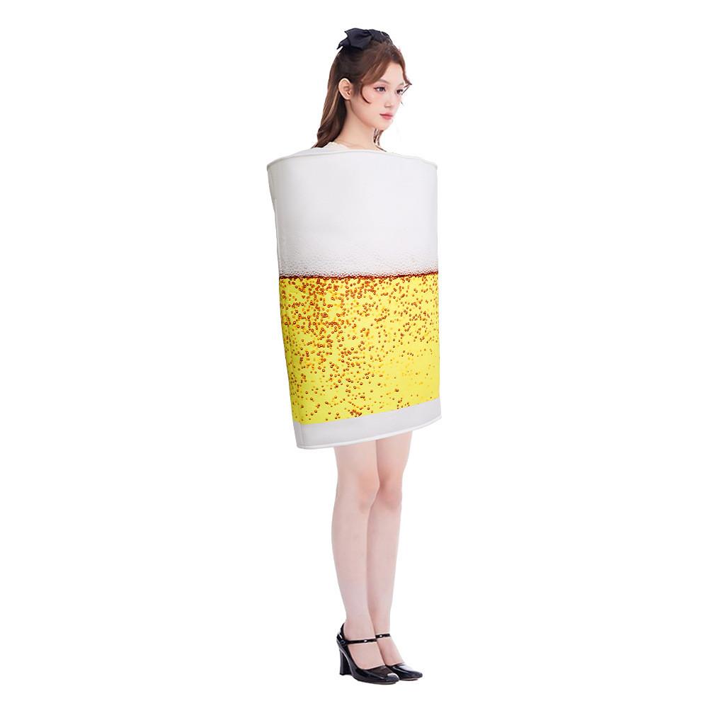 Beer Mug Cosplay Costume Adult Halloween Party Stage Performance Fashion Gift