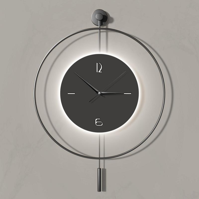 Slient Wall Clock Modern Large LED Wall Clocks Minimalist Creative Dining Room Clocks Living Room Art Aesthetic Decoration