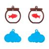 Fishbowl Clouds Necklace Mold Silicone Pendant Mold Earring Ornament Epoxy Resin Casting Jewelry Making Diy Crafts