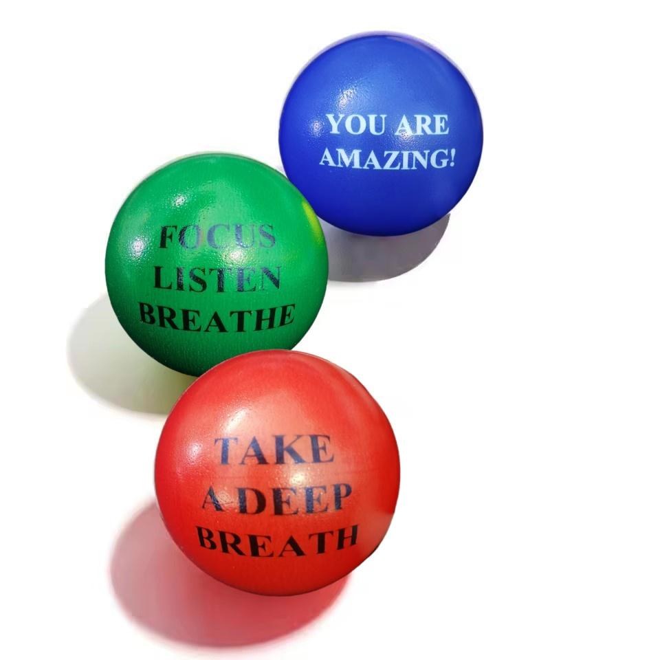 Inspirational Pressure Ball, Inspirational Fun Color Ball, Hand Exercise, Relieve Stress