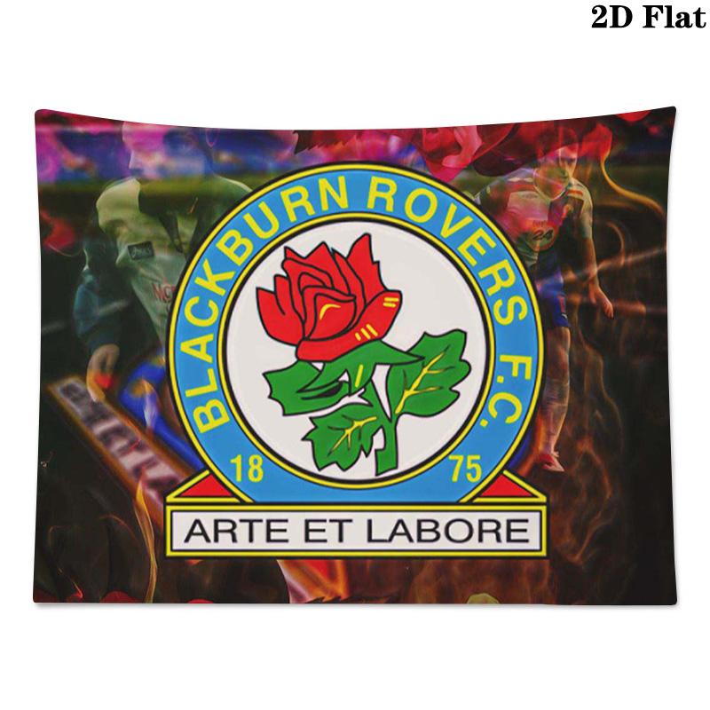 Arazzo da Parete Blackburn Rovers Appeso Estetico alla Parete Coperta in Tessuto Stampato Arazzi Decorativi per Camera da Letto Soggiorno Decorazioni per la Casa