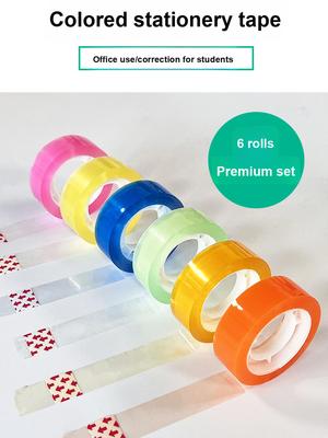 Set de 5 cintas mini transparentes de colores lindas Suministros escolares Kit de manualidades artísticas para niños Venta al por mayor