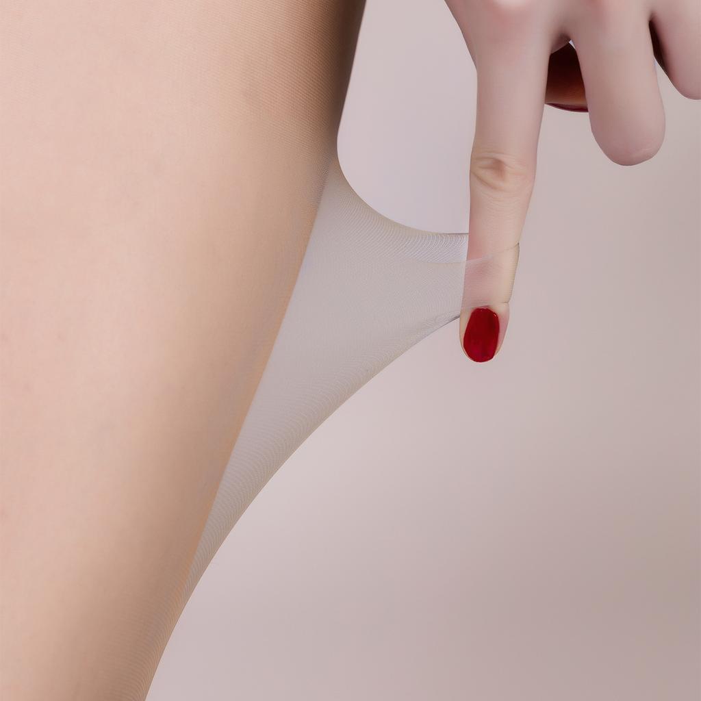 Spielen Sie Yue Seidenglatte Nacktes Gefühl 1D Hohe Dichte Kernseide Kann Geschnitten werden Strümpfe Offen Sexy Ultra-Dünn Schwarze Seidenstrumpfhose Damen