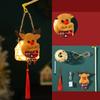 Handheld Christmas Bamboo Lantern Light-emitting Handmade Woven Lamp  Decoration