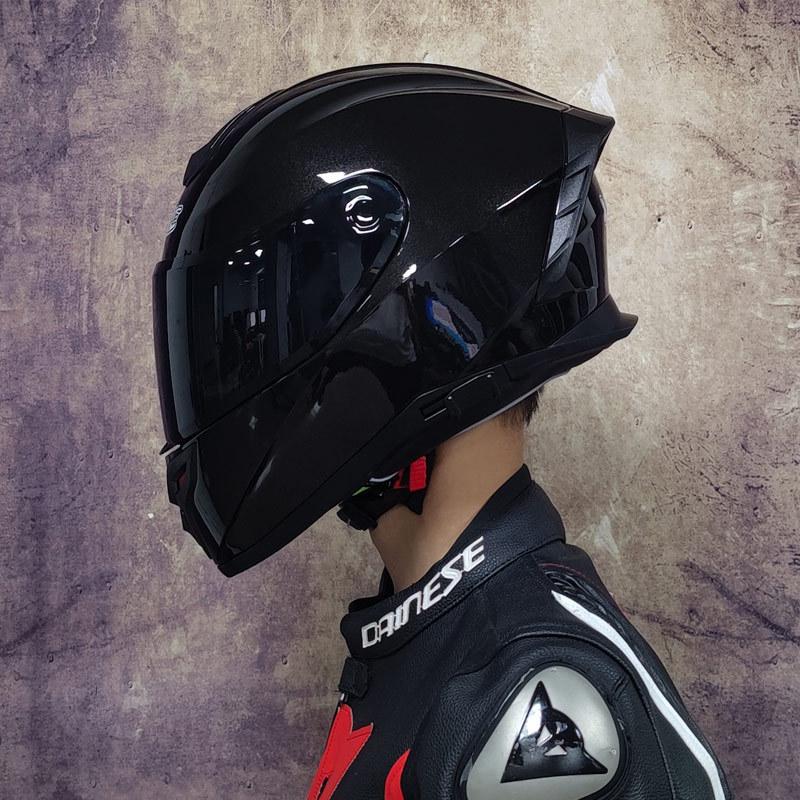 Dual Lens Motorcycle Helmet Motorcycle Travel Helmet Electric Vehicle Adult Safety Helmet