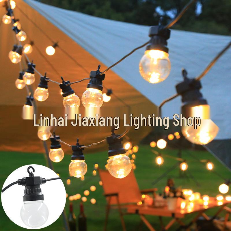 

Солнечные светодиодные гирлянды G50 для кемпинга на открытом воздухе, палаток, рынков и фестивалей 220V Plug-in Series [5m 10 bulbs]