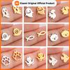 5pcs/lot Stainless Steel DIY Charms for Jewelry Making Ghost Squirrel Fish Bear Paw Animal Pendant for Necklace Bracelet Earring