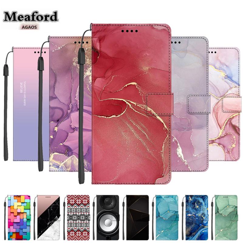 Flip Case For Oneplus 8 Pro 8T Marble Magnetic Wallet Book Leather Case For Oneplus 9 Pro Oneplus 9R 9 R Oneplus9 Pro 3T Coque