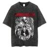 benber Anime Chainsaw Man Washed Oversized TShirt Streetwar Men Cotton  Tshirt Harajuku Yk Cotton Streetwear High Quality Female Male 