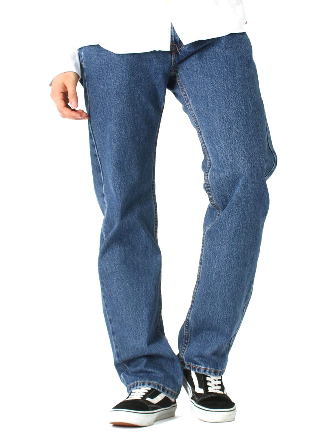 Levi s 505 Jeans Washed Zipper USA Model Men s MEDIUMSTONEWASH(4891) W40xL32