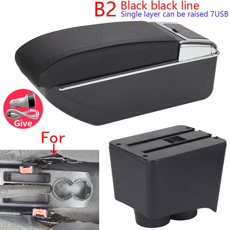 Armrest For Volkswagen Polo Car Armrest Box For VW POLO Mk5 6R Vento  2002-2009 Storage Box Car Accessories Simple Installation