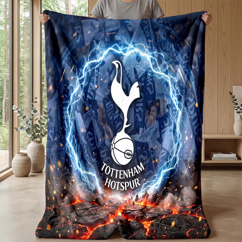 Tottenham Hotspur Themen-Decke Weiche Flanell-Decke Plüsch-Überwurf Gemütliche Sofa-Bett-Decke für Heimdekoration
