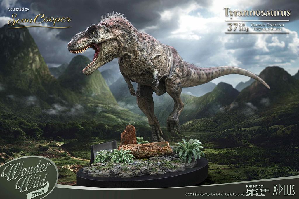 Star Ace Toys Wonders of the Wild Tyrannosaurus Rex Polyresin Approximately 370mm in Complete Figure SA5014 Statue, Length, Non-Scale, Painted,