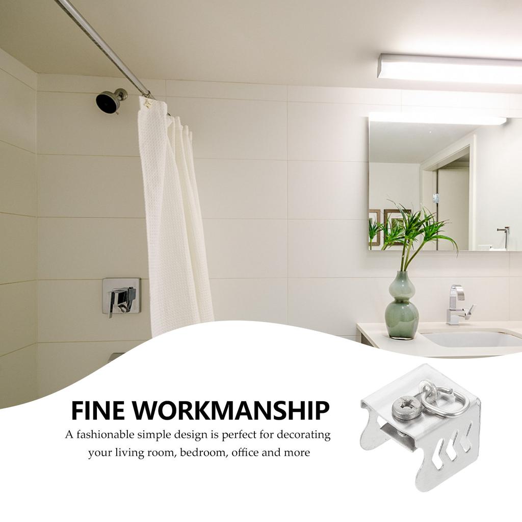 20Pcs Stainless Steel Curtain Rod End Sealer Plugs Rail Finials Caps Easy to Install Remove Decorative Home Living Room Bedroom