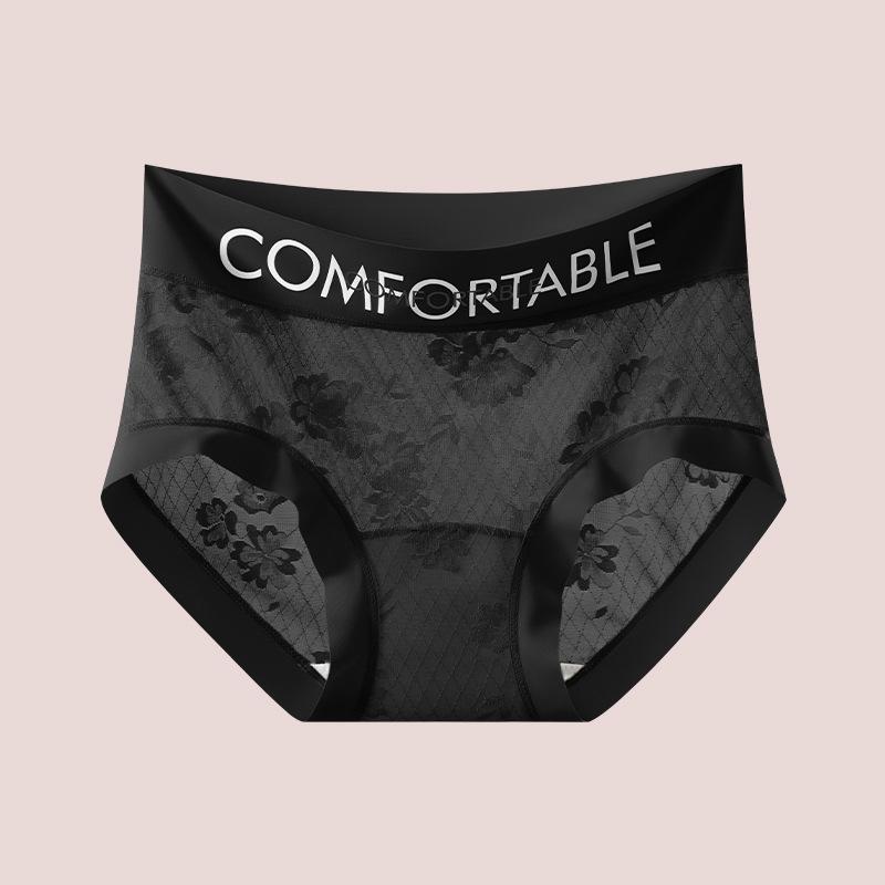 

Женское бесшовное кружевное нижнее белье, трусики женские, утягивающие живот и приподнимающие бедра, хлопковые трусики с треугольными чашечками, трусы-брифы 2XL чёрный
