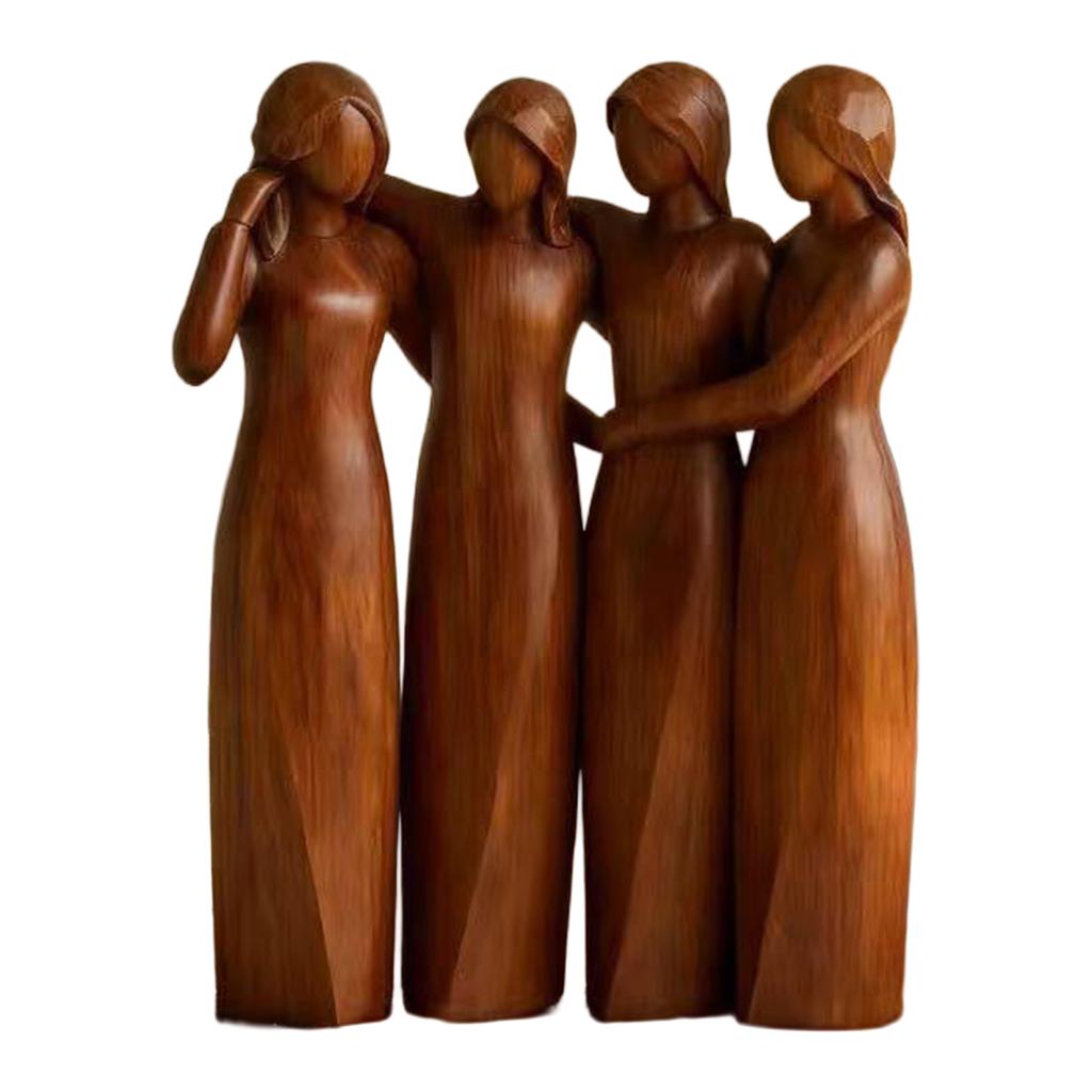 Friendship And Sister Celebrations Sculpture Resin Craft Ornament Statue for Home Decor