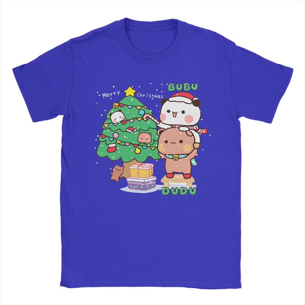 Men's T-Shirt Bubu Dudu Xmas Christmas Humorous Cotton Tee Shirt Short Sleeve  T Shirt Round Collar Clothing Plus Size