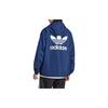 Adidas Originals Logo Stripe Zipper Long Sleeve Jacket for Men, Blue