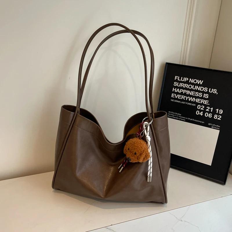 Fashion Interior Compartment Casual Tote Bags Soft Solid Bags for Women  High Quality Soft Zipper PU Women's Handbags