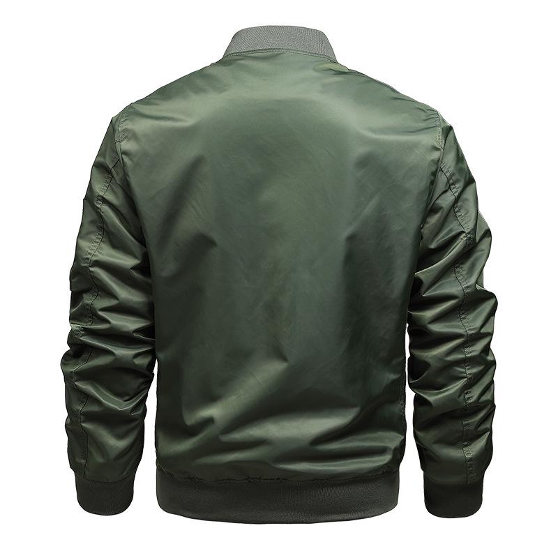 MA1 Men's American Style Baseball Jacket - Casual, Plain, Outdoor Spring/Autumn Flight Outerwear