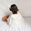 SLINX Baby Poncho with Princess White Floral for Outing Cold UV Outerwear Hood, Coat, All-Lace, Print, Children's Cloak/Cape Girls, Cloak, Protection,