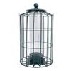 Caged Bird Feeder for Wild Birds Outside Squirrel Proof Hanging Tube Bird Feeder Chewproof Rustproof 7.1x12.6in Iron