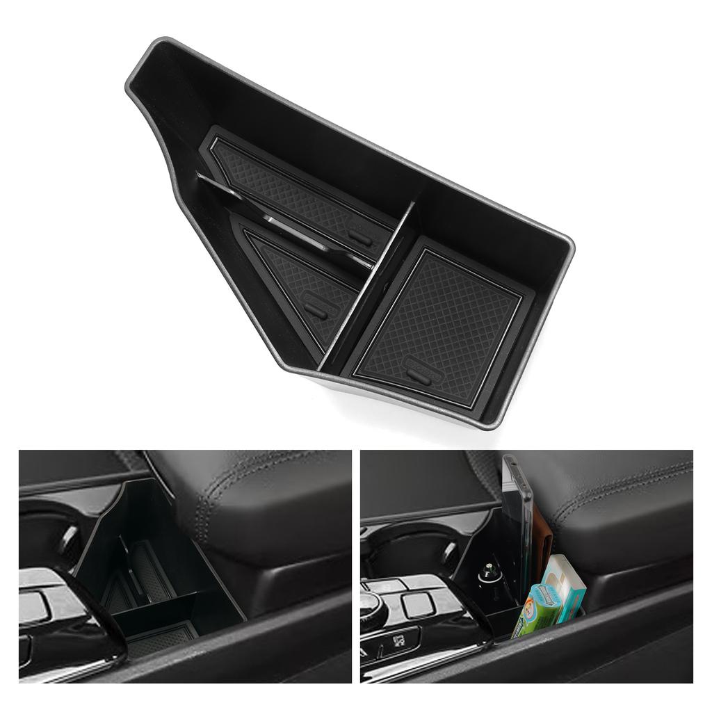 Smabee Left Drive for Kia Sportage NQ5 LHD 2021 - 2026 Car Center Console Storage Box Tray ABS Organizer Accessories Tidying F3