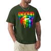 Proud Rainbow Lips Pride Tshirt Plus Size T Shirts Tshirt For A Boy Aesthetic Clothes Black Tshirts For Unisex