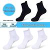 Men's Breathable Cotton Mid-Calf Socks - Sweat-Absorbent, Versatile Business & Sports Wear for All Seasons