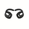 4 Pairs Soft Silicone Anti-Slip Covers for AirPods Pro, Comfortable Fit, Detachable Ear Hooks, Ergonomic Design, Black & White