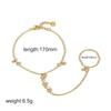 Simple Design Boho Zircon Bracelet Waterproof Metal Finger Bracelet New Finger Bracelet  Gifts
