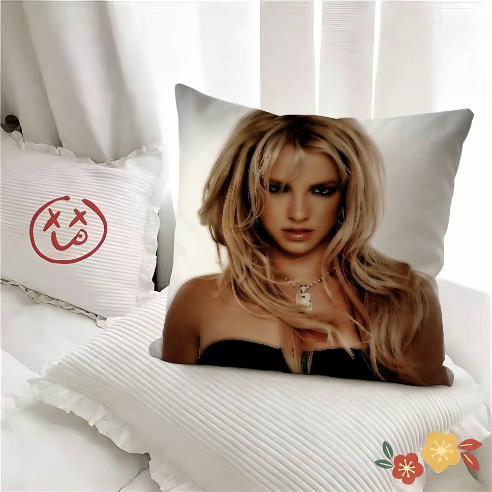 pc Pop Superstar BBritney Spears Pillow Case Fashion Square Pillowcase Bedroom Sofa Room Ins Decoration Leisure