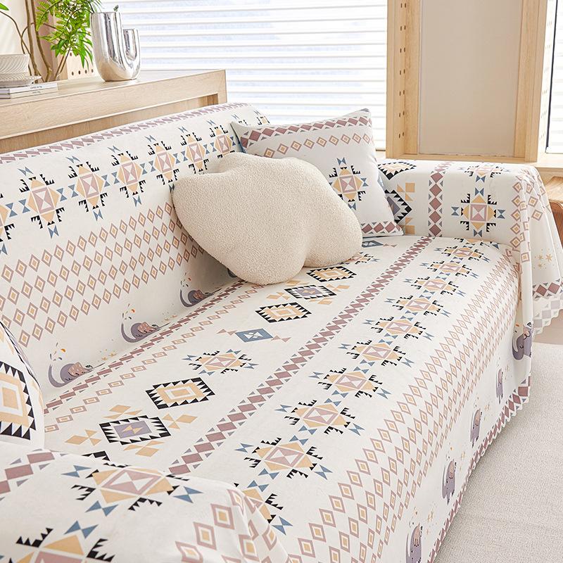 

Мультяшная антицарапающая тканевая подушка водонепроницаемый чехол для диванной подушки полотенце Four Seasons универсальный нескользящий чехол для дивана 180*130cm