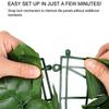 0.5x1m Dark-Colored Pothos Leaves Artificial Hedge Privacy Screen Garden Yard Faux Leaf Fence Barrier