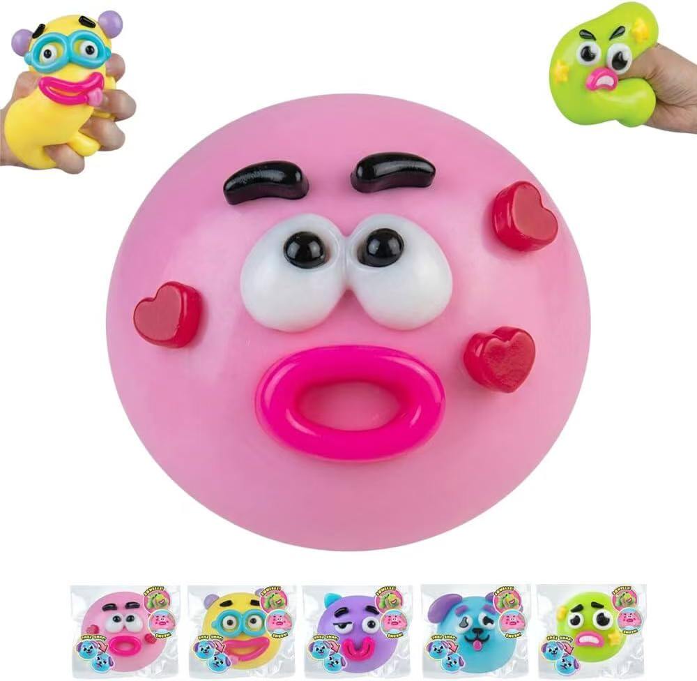 Smsmushers Curiosidades Squishy Smushers Cara de Perro Intercambio de Cara Squishy Suave Moldeable Lindo Elevación Lenta Relajante Sensorial Divertido Juguetes para Moverse