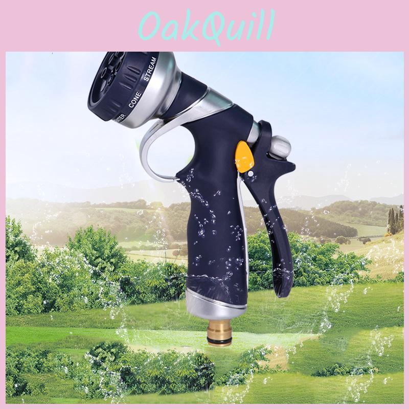 Pistola a Spruzzo in Lega di Zinco ad Alta Pressione a 9 Getto con Flusso d'Acqua Regolabile per Giardini