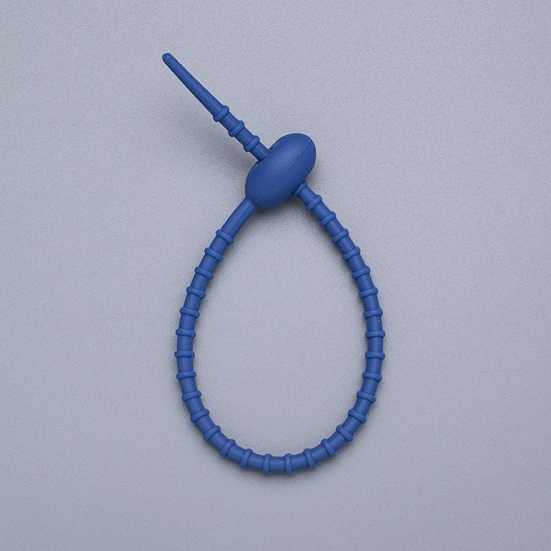 5/10PCS Silicone Reusable Bag Ties Twist Wire Fasten Cable Zip Tie for Headset Data Line Pendant Adjustable Soft Universal Tie