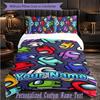 Personalized 3Pcs Bedding SetAmong Us Custom Text Duvet Cover Pillowcase Set Bedroom Gift