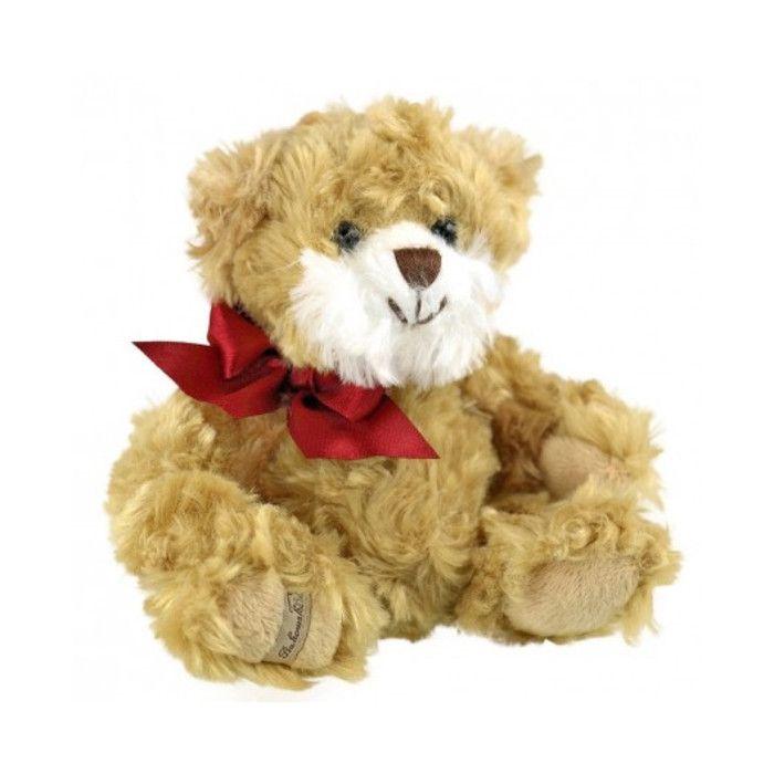 Baby Olinek Brown Bear 15 Cm Red Ribbon