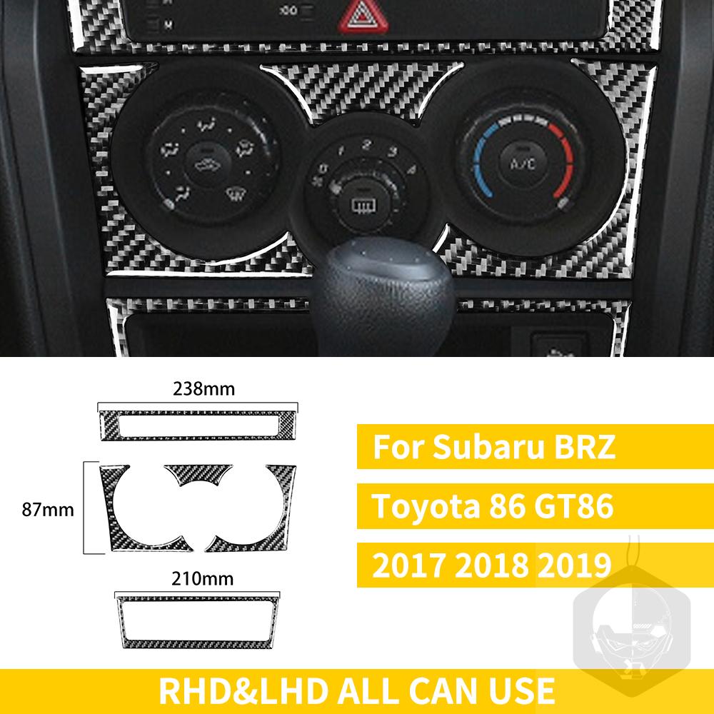 Pro Subaru BRZ Toyota 86 GT86 2017 2018 2019 Carbon Fiber Car příslušenství Držák řadicí páky Obložení klimatizace