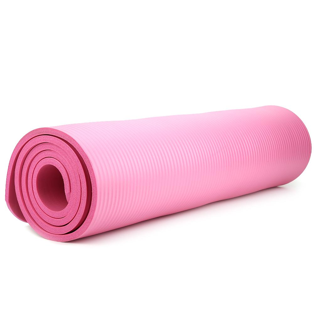 Lengthen NBR Pad Widened Non-Slip Mat Multifunction Fitness Exercise Cushion 183 X 61 X 1cm(Purple )